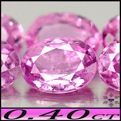 0.40ct Rare Intense Pink Sapphire - VS - Natural Tanzania Oval Gem