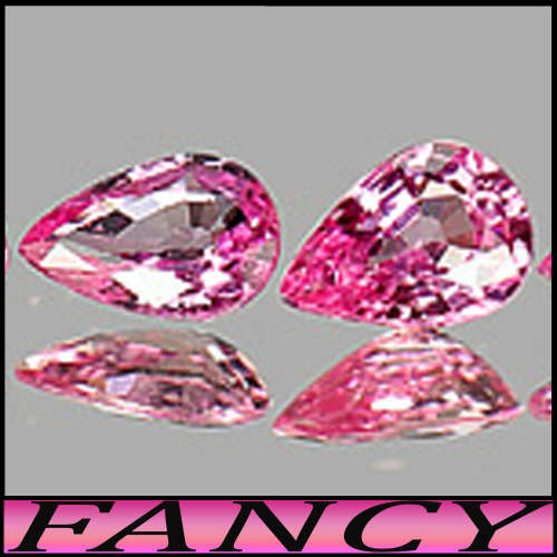 1.08ct Two Madagascan Deep Pink Sapphires -VS - Matching Rare Natural Pair Pears (Heated)