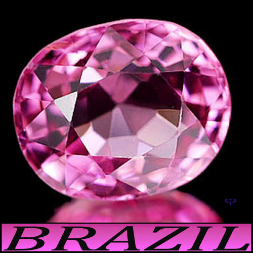 2.34ct Brilliant Flamingo Pink Topaz - VS - Marvelous Bolivian Oval (Treated)