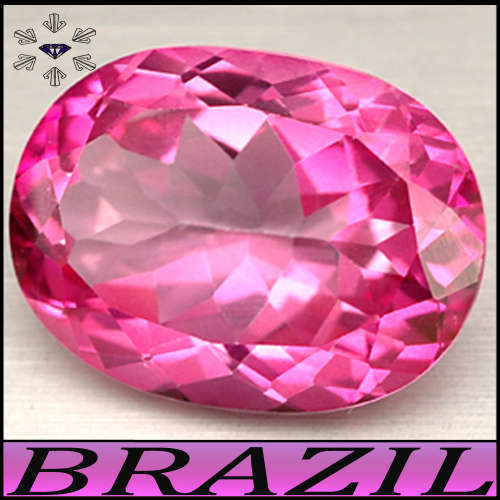 2.44ct Stunning Intense Pink Topaz - VVS - Fabulous Modern Oval (Irradiation)
