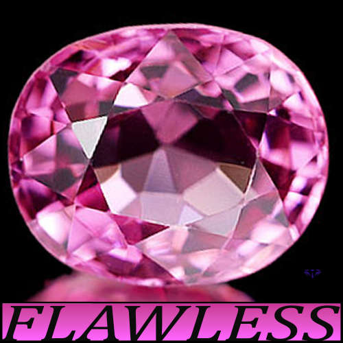 2.57ct Flawless Power Pink Topaz Gem - IF - Perfect Bolivian Brilliant Oval (Treated)