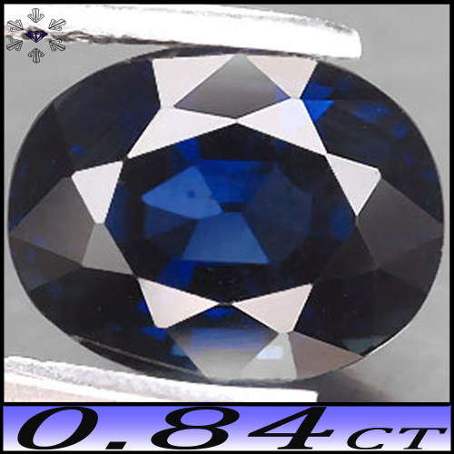 0.84ct Intense Medium Blue Sapphire - VS - Unheated Fascinating Thailand Oval