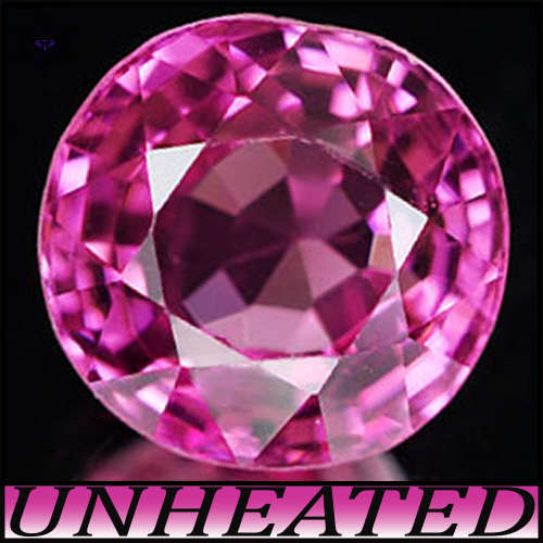 1.01ct Burma Fancy Round Spinel Gem - SI - Medium Reddish Purple, Strong