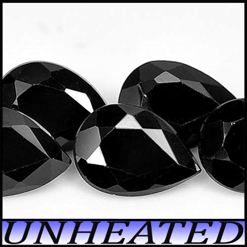 0.65ct Diamond Black Opaque Spinel - One Sri-Lankan Fancy Pear Gem