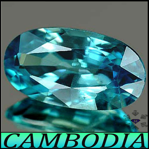 2.04ct Intense Blue Cambodian Zircon - VS - Precision Elongated Oval (Gentle Heat)