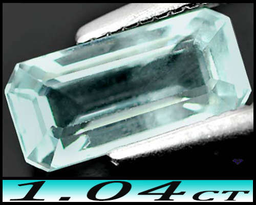 1.04ct Natural Light Blue Aquamarine - VVS - Unheated Brilliant Brazilian Octagon