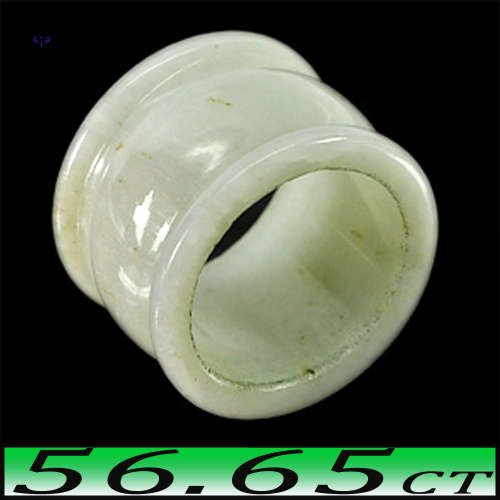 56.65ct Thailand Hand Carved Jade Jewel - Unheated Opaque Ring  (Size9-5)