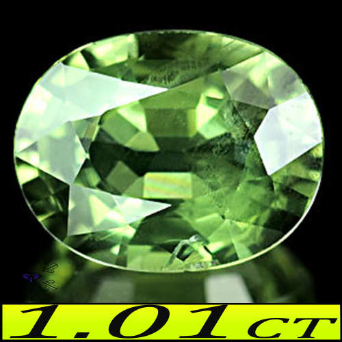 1.01ct Gorgeous Thailand Green Sapphire - SI - Natural Fancy Faceted Oval