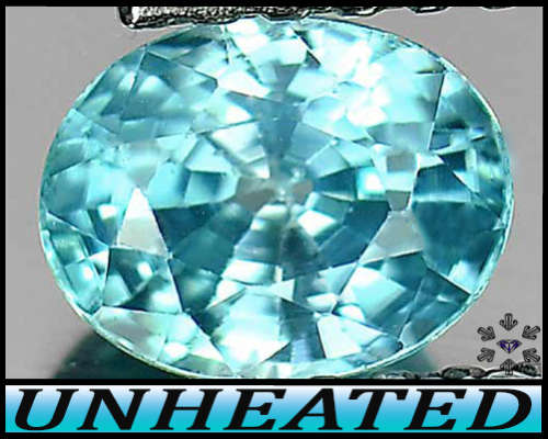 0.99ct Natural Medium Deep Blue Zircon - VS - Multi-Faceted Cambodia Oval Gem