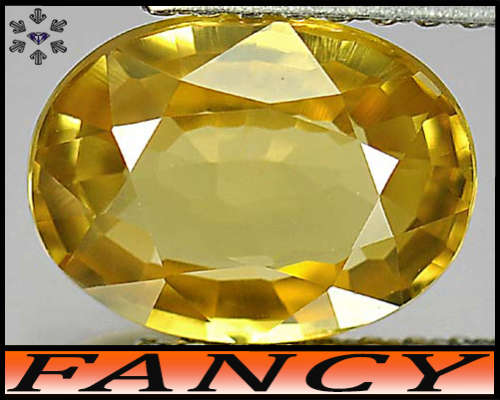 2.40ct Intresting Intense Yellow Zircon - VS - Scintillating Natural Tanzania Oval