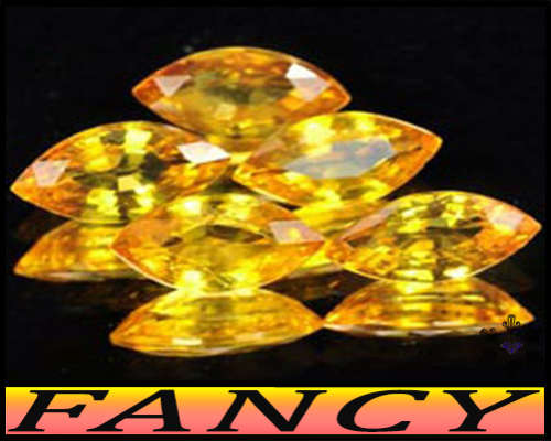 0.95ct Intense Yellow Natural Sapphire Pair - VS - Two Stunning Songea Marquise Gems (Heated)