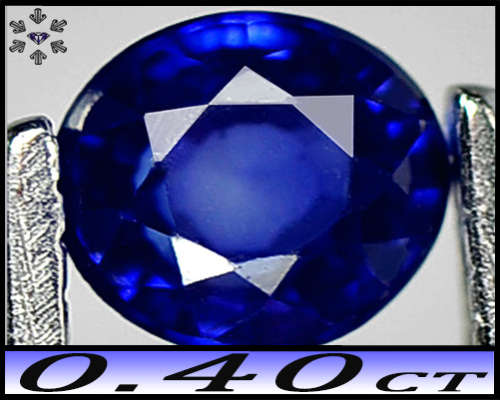 0.40ct Natural Royal Blue Sapphire Gem - VS - Tanzania Brilliant Round (Gentle Heat)