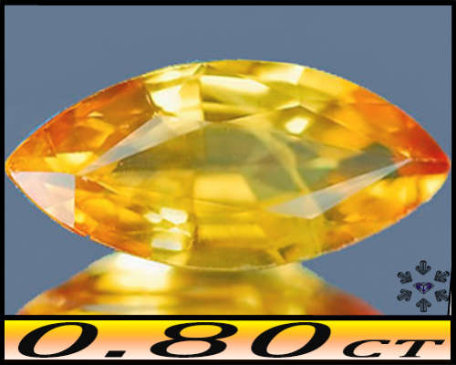 0.80ct Tanzania Vivid Yellow Sapphire - VVS - Stunning Songea Marquise (Heated)