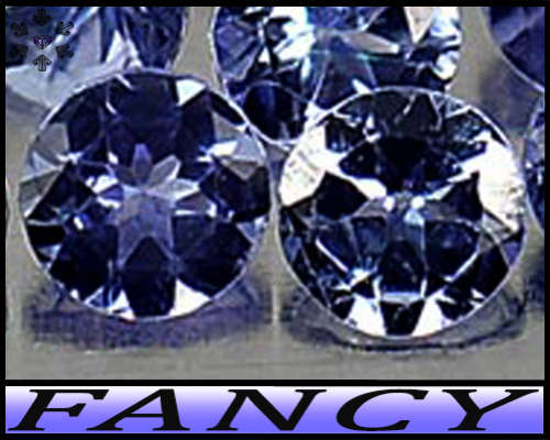 0.51ct Two Violet Deep Blue Tanzanite Gems - VS - Matching Multi-Facet Rounds (Gentle Heat)