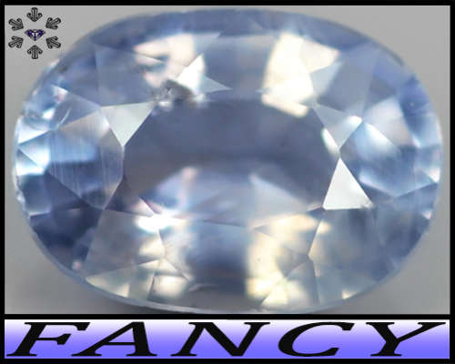 0.81ct Fancy Light Bluish Purple Sapphire - SI - Unheated Morogora Mixed Oval Gem