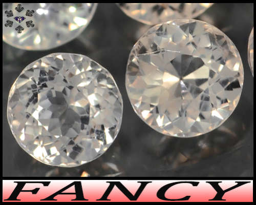 1.05ct Madagascar Light Pink Morganite Gems - VS - Two Unheated Cor-De-Rosa Rounds