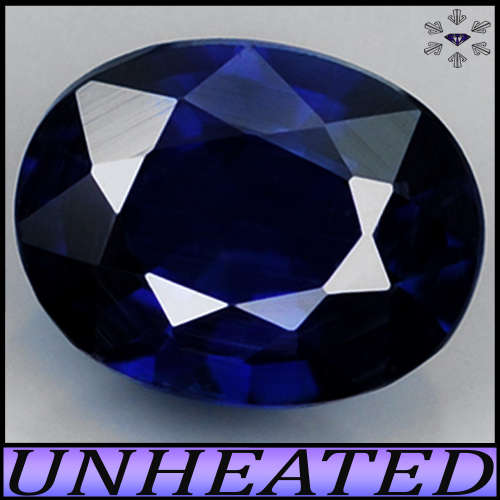 0.46ct Royal Navy Blue Unheated Sapphire - VS - Pristine Clean Ceylon Oval Gem