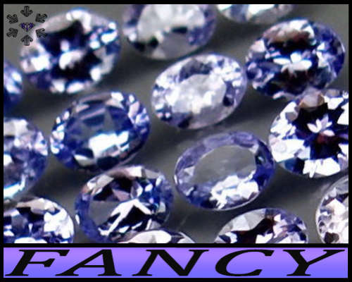 1.60ct Intense Violet Vivid Blue Tanzanite Ovals - VS - Eight Unheated Matching Brilliant Gems