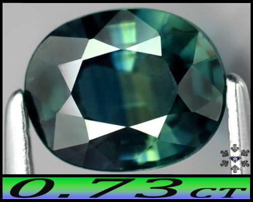 0.73ct Chanthaburi Bi-Colour Green-Blue Sapphire - VS - Natural Mixed Oval Gem (Heated Gently)