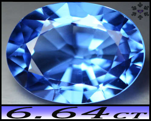 6.65ct Lusterous Aqua Blue Topaz - VS - Crisp Clean Oval Gem (Irradiated)