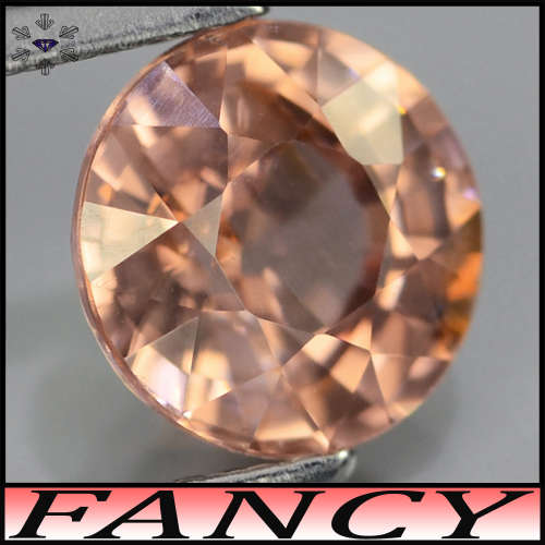 0.25ct Reddish Orange Songea Sapphire - VS - Calibrated Modern Round Gem