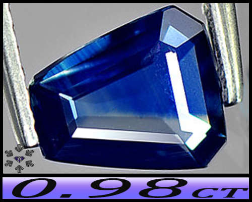 0.98ct Natural Blue Morogoro Sapphire - VS - Stunning Step Faceted Gem (Heated)