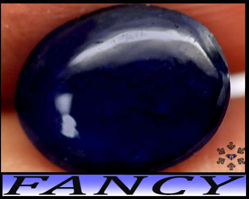 4.15ct Madagascar Gem Deep Blue Sapphire - Natural Opaque Oval Cabochon Gem