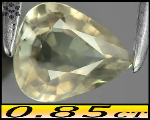 0.85ct Untreated Lustrous Light Yellow Sapphire - VS - Stunning Natural Madagascar Pear Gem