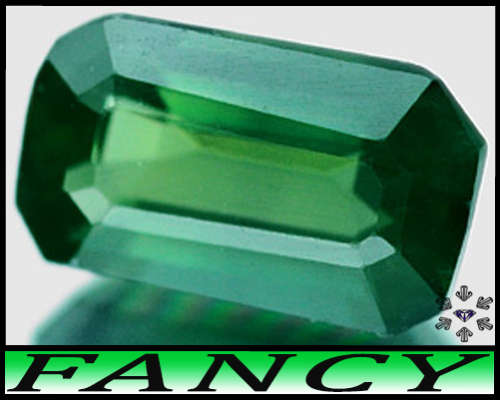 0.79ct Medium Deep Green Sapphire - VVS - Thailand Step Facet Octagon (Heated)