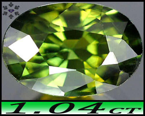 1.04ct Brilliant Bangkaja Sapphire Gem - VS - Natural Medium Green Oval (Heated)