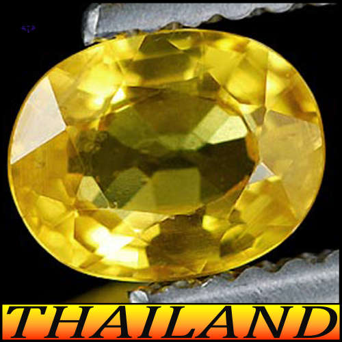 0.97ct Brilliant Yellow Natural Sapphire Gem - VS - Clean Bangkaja Oval (Gentle Heat)