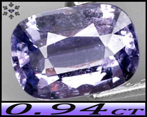 0.94ct Madagascar Purple Sapphire- SI - Unheated 100% Natural Modern Cushion