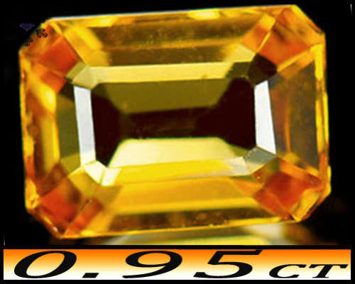 0.95ct Golden Yellow Thailand Sapphire - VS - Mix Faceted Octagon (Heated Gently)