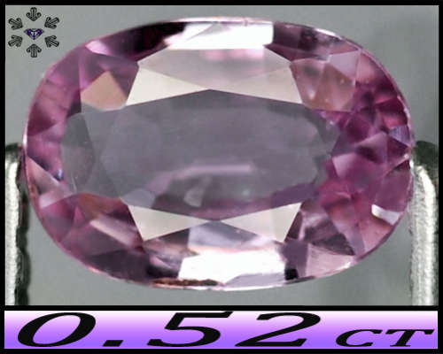 0.52ct Unheated Gem Fancy Pink Sapphire - SI - Natural Madagascan Multi-Facet Oval