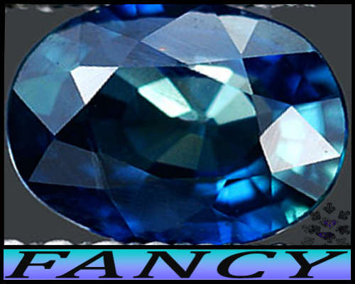 0.78ct Bangkaja Fancy Gem Blue Sapphire Gem - SI - Natural Chanthaburi Oval (Heated Gently)