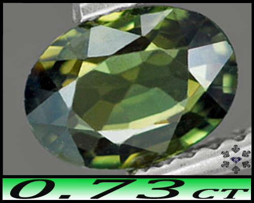 0.73ct Medium Green Natural Sapphire - SI - Thailand Modern Oval (Heat Only)