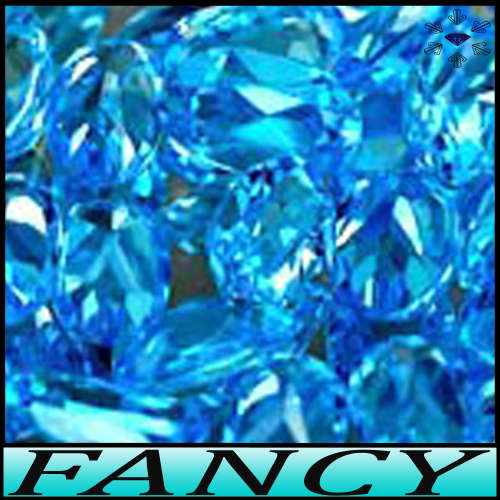 1.03ct Brazilian Swiss Blue Topaz Pair - VVS - Two Modern Fancy Ovals (Irradiation)