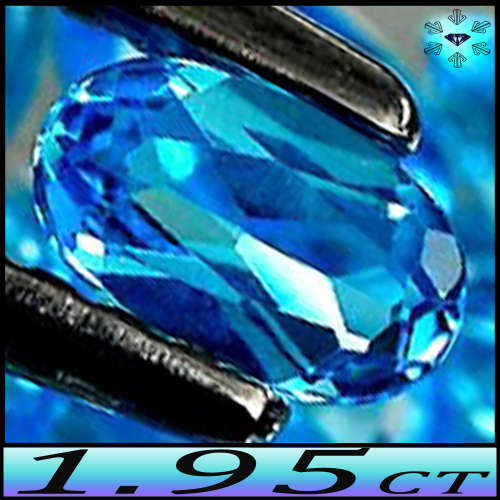 1.90ct Matching Swiss Blue Topaz Parcel - VVS - Four Fancy Brazil Ovals (Irradiation)