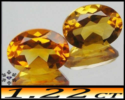 1.22ct Intense Yellow Minas Gerais Citrine - VVS - One Natural Unheated Fancy Oval Gem