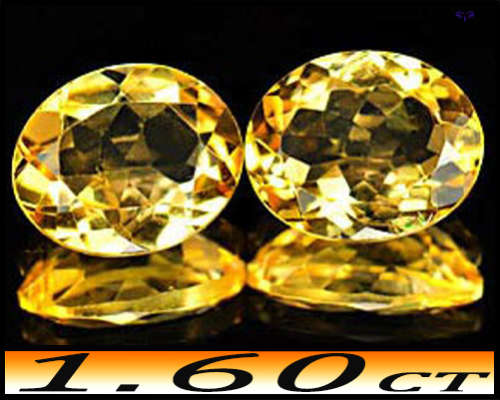 1.64ct One Intense Yellow Unheated Citrine - VVS - Natural Fancy Minas Gerais Oval
