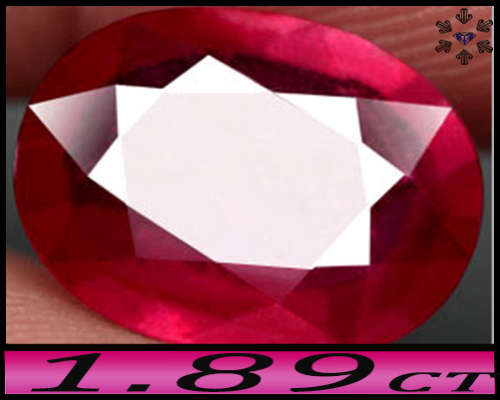 1.89ct Pristine Purplish Pink Oval Ruby - SI - Natural Madagascar Gem (Heated)