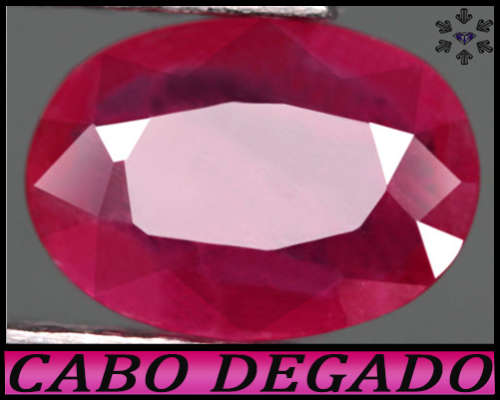 1.90ct Madagascar Purplish Pink Ruby - VS - Pristine Natural Oval Gem (Heated Lead Glass)