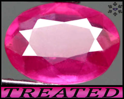 1.84ct Natural Purplish Pink Ruby - VS - Madagascar Oval Gem (L.G Treated)