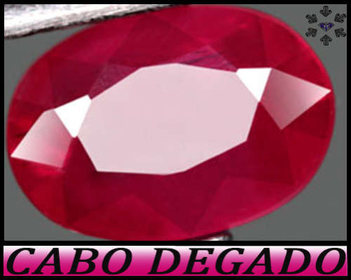 1.19ct Mozambique Purplish Medium Pink Ruby - VS - Multi-Facet Oval Gem (Treated)