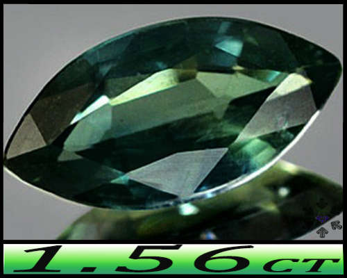 1.56ct Tanzania Green Songea Sapphire - VS - Natural Modern Marquise (Gentle Heat)