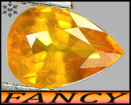 1.40ct Thailand Vivid Yellow Sapphire Gem - SI - Natural Multi-Facet Pear (Heated Gently)