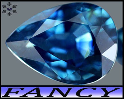 0.70ct Bangkaja Gem Blue Sapphire - SI - Natural Modern Mixed Pear (Heated)