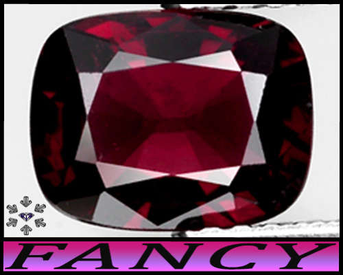 1.75ct Unheated Wine Berry Vivid Red Spinel - VS - Sri-Lanka Natural Antique Cushion