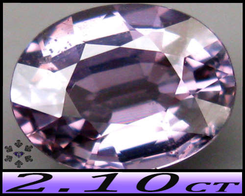 2.10ct Natural Sri-Lanka Silver Purple Spinel - SI - Unheated Modern Faceted Oval Gem