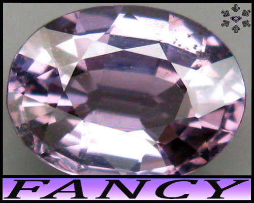 1.99ct Silver Pinkish Purple Unheated Spinel - SI - Ceylon Fancy Faceted Oval Gem